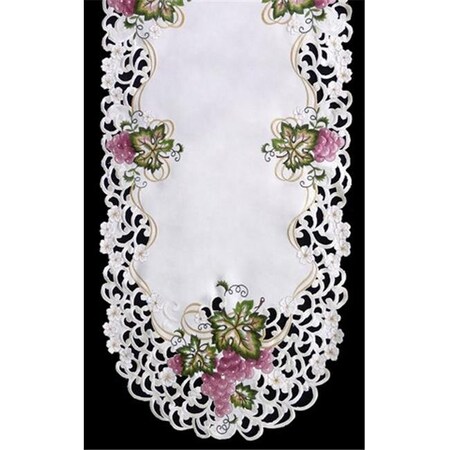 Sinobrite Sinobrite H7696 Grape Oval Runner; 16 x 45 in. H7696(16x45)